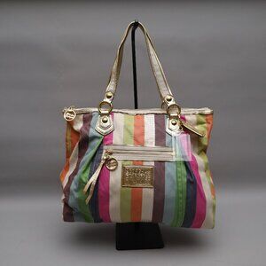 Coach 2010 Poppy Legacy Stripe Tote